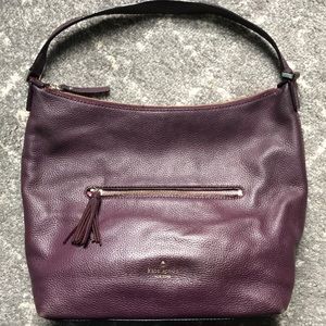 Kate Spade Cobble Hill Hobo Bag in Plum
